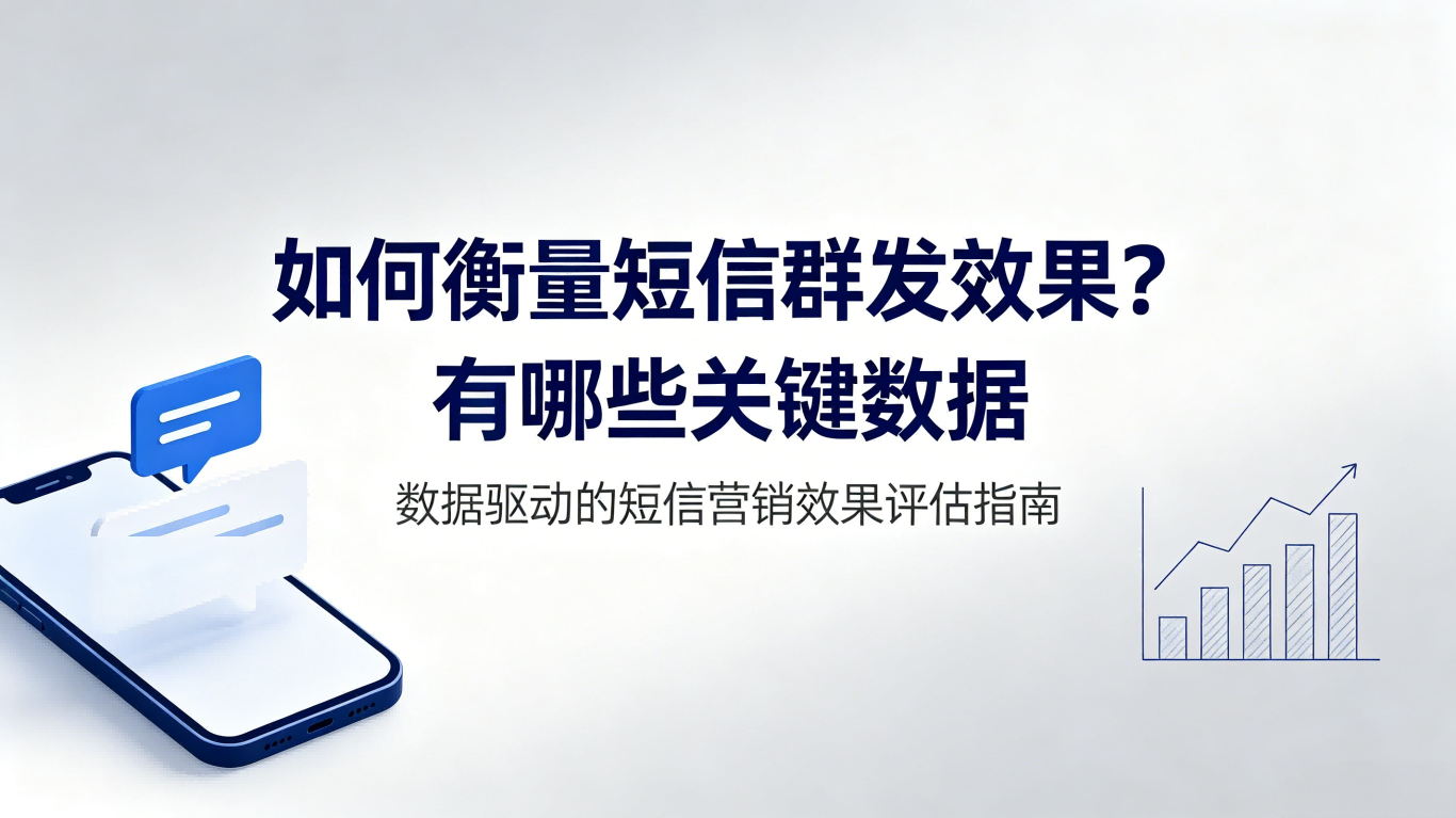 如何衡量短信群发效果？有哪些关键数据