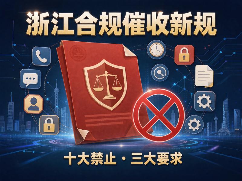 浙江合规催收新规：十大禁止、三大要求！逾期后，哪些催收行为属于违规？