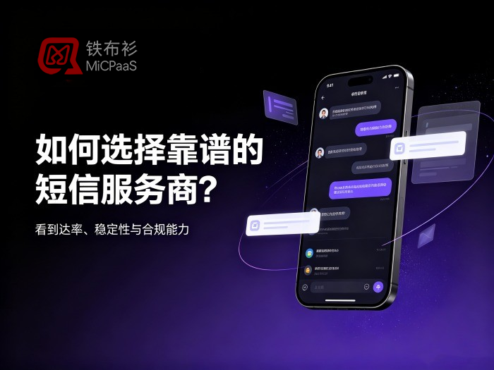 如何选择靠谱的短信服务商？关键看这几点！