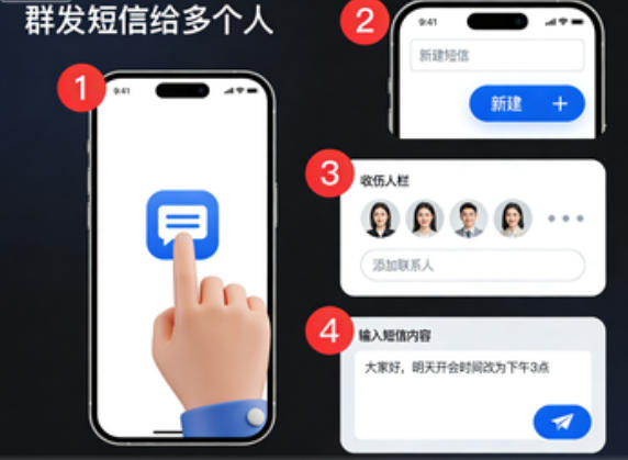 如何群发短信给多个人