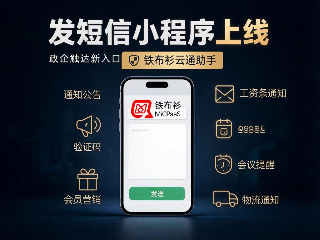 政企触达新入口：「铁布衫云通助手」发短信小程序，轻量上线