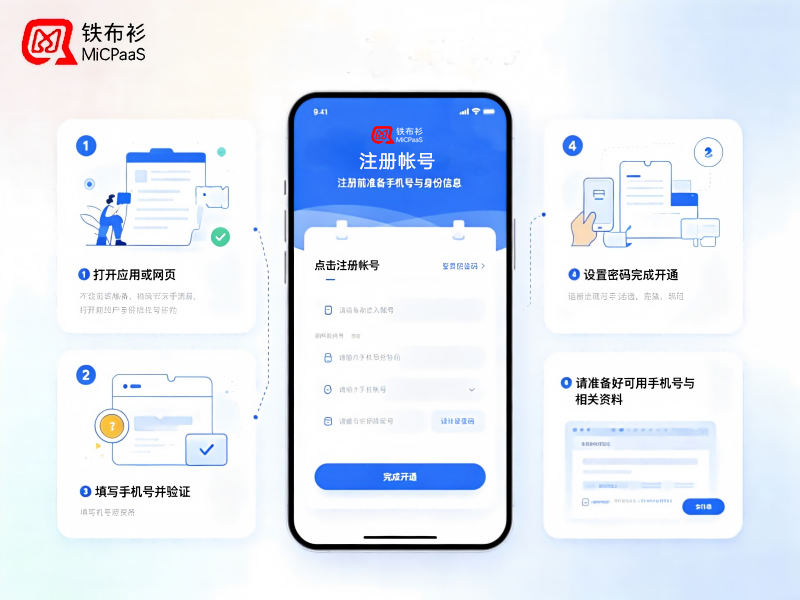 铁布衫MiCPaaS怎么开通帐号？